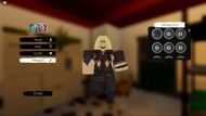 Player customization menu in Survival Stories (Image via Roblox)